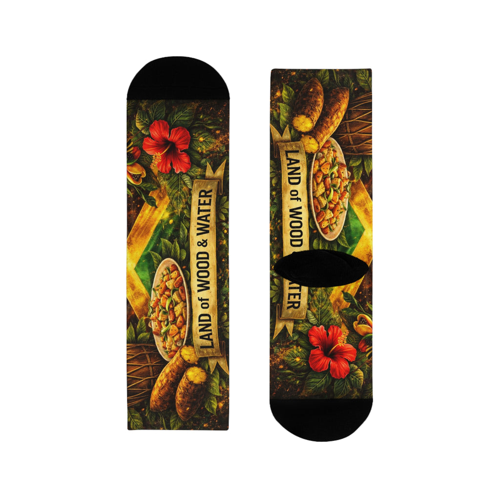 Jamaican Socks — "Land of Wood & Water" Sublimation Socks
