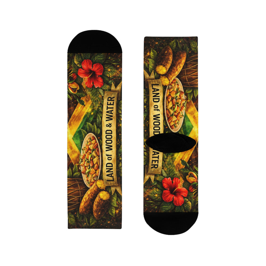 Jamaican Socks — "Land of Wood & Water" Sublimation Socks